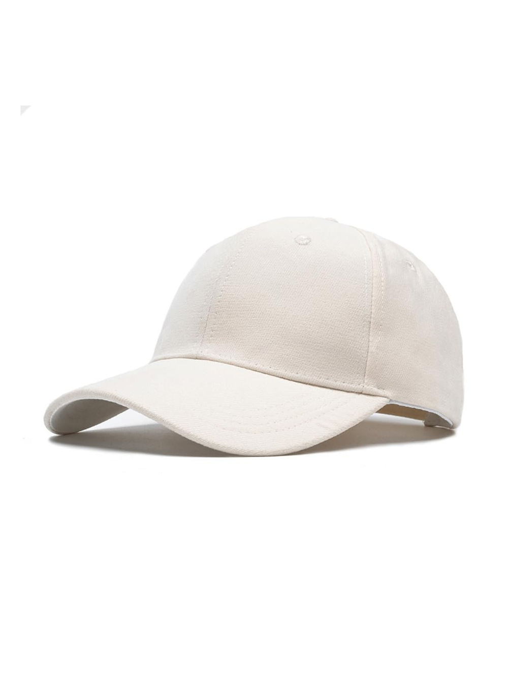 Classic Low Profile Baseball Cap for Men Women Adjustable | White | Size OS